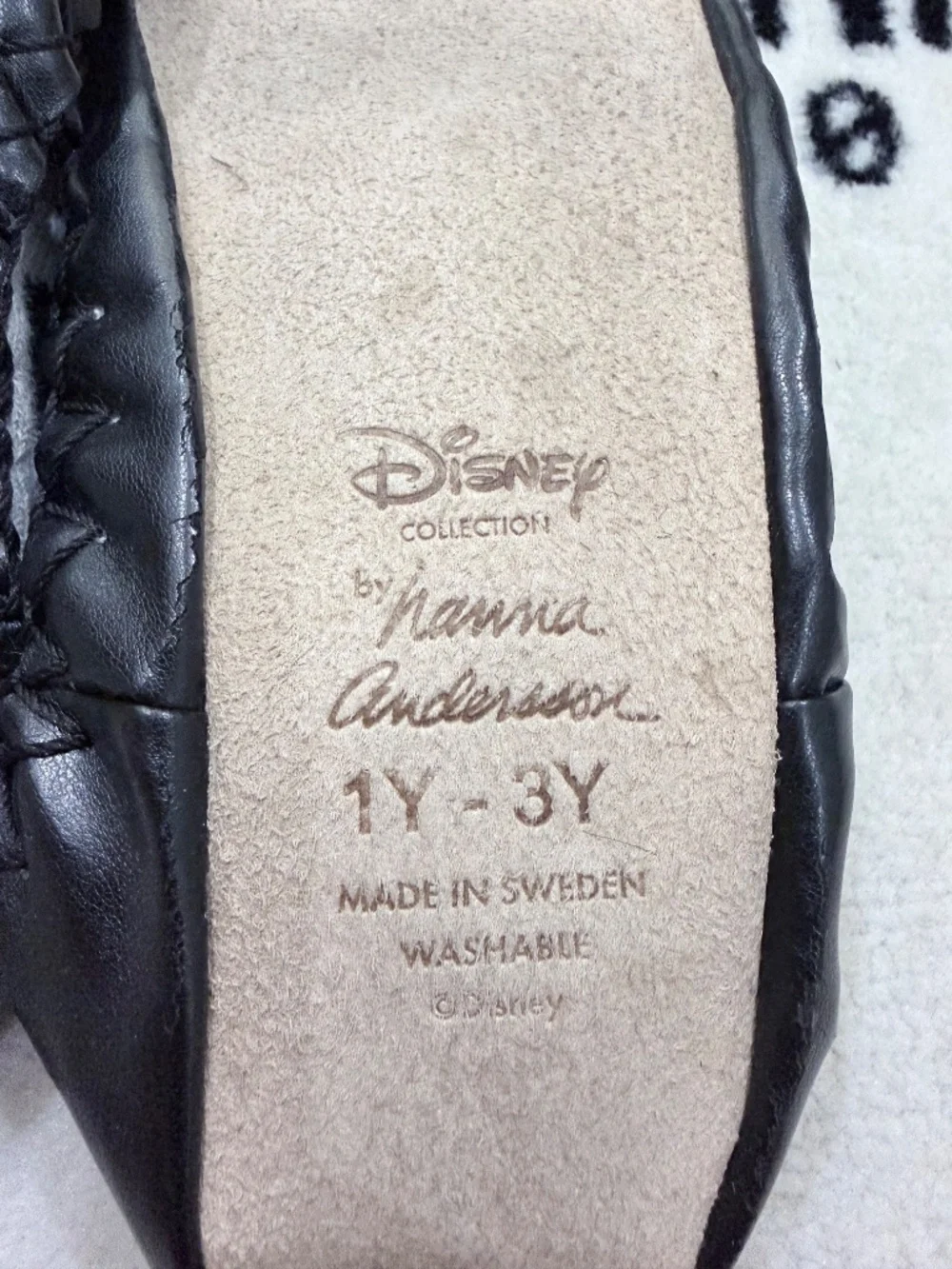 Disney Collection Mickey Logo Hanna Anderson UNISEX Kids Moccasins Slippers